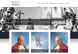 Las canonizaciones de Juan Pablo II y Juan XXIII llegan a la red Se ha creado una página de internet y una aplicación para móviles y tablets