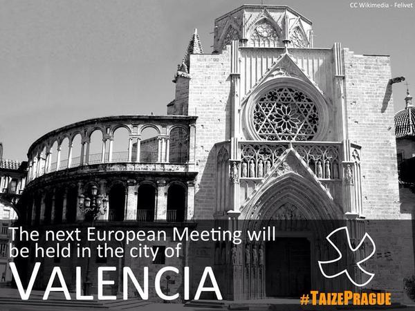 Valencia, elegida sede del próximo encuentro europeo de Taizé Se celebrará en la Nochevieja de 2015 y reunirá a decenas de miles de jóvenes