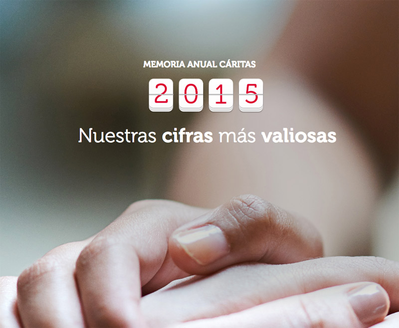 Cuatro millones de atendidos por Cáritas en el último año Según la memoria 2015 de Cáritas Española