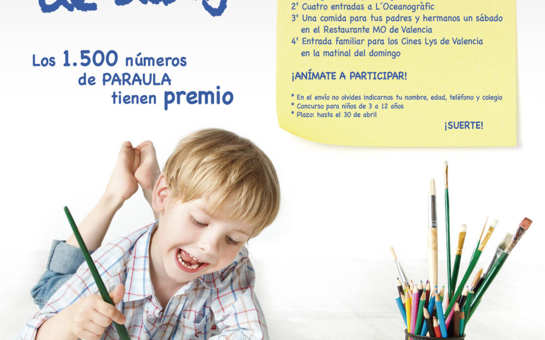 ¡Los 1.500 números de PARAULA tienen premio! PARAULA convoca el consurso infantil de dibujo 'Dibuja a tu familia en tu parroquia'.