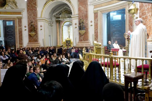Vigilia de jóvenes en la Basílica. Febrero 2020