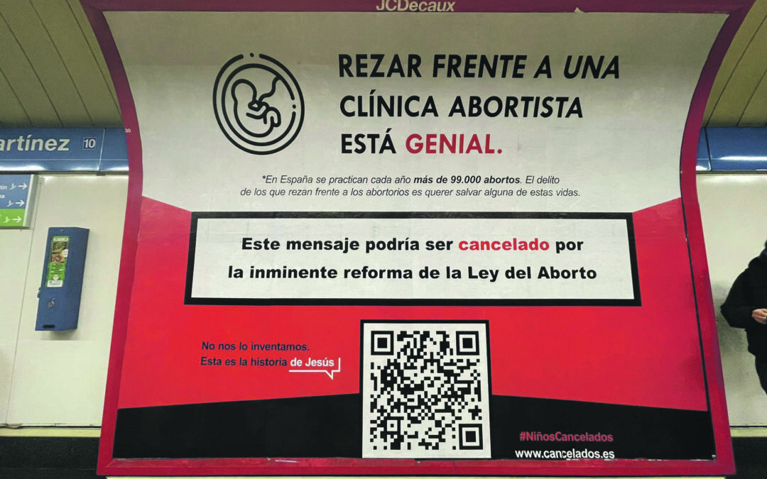 El Ayuntamiento de Valencia censura la campaña en contra de la ley del aborto  Promovida por la Asociación Católica de Propagandistas en toda España
