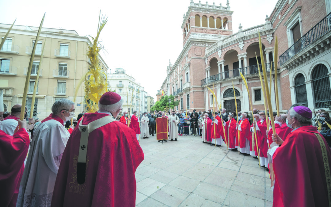 La bendición de palmas y ramos inaugura la semana más grande del año El Arzobispo preside la celebración en la Catedral