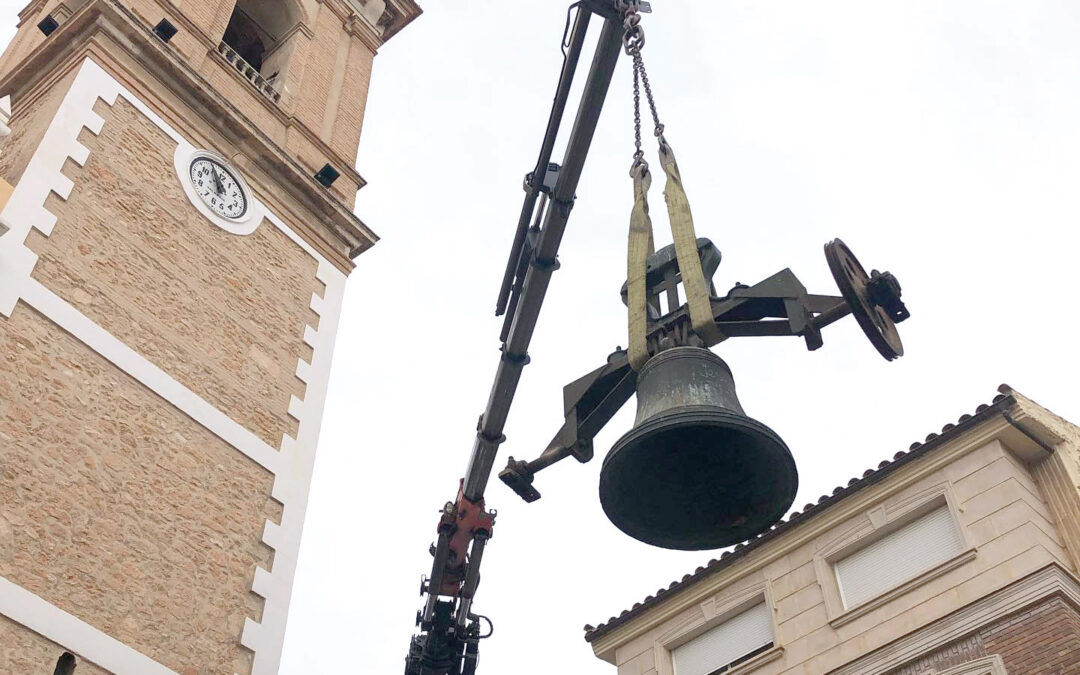 Las campanas de Nuestra Señora de los Ángeles de Albal volverán a sonar tras su restauración Serán bendecidas el 19 de julio