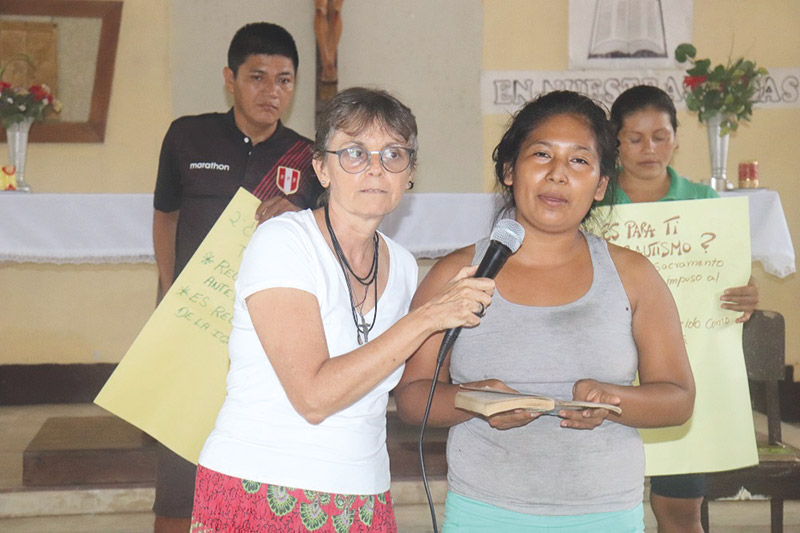 “Hay semilla de la Iglesia católica, esperamos misioneros” MARÍA EUGENIA LLORIS. Misionera de la Fraternidad Verbum Dei en el Amazonas