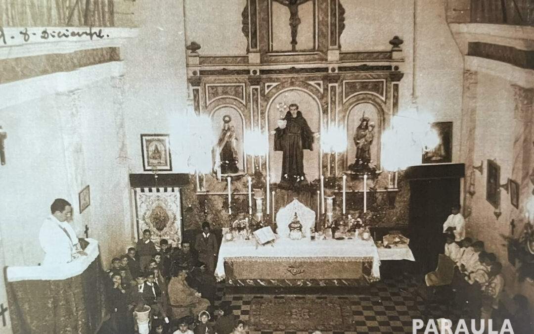125 años de presencia cristiana en El Perelló  El 11 de agosto se cumple el aniversario de la bendición de la primera capilla que hubo en el municipio, en 1898 – más tarde erigida en parroquia y actualmente conocida como ‘Esglèsia Vella’