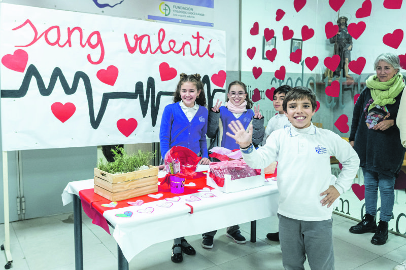 ‘Sang Valentí’: generosidad que salva vidas Iniciativa de los colegios diocesanos para concienciar sobre la importancia de donar sangre